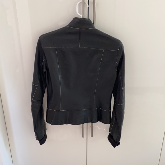 Vintage Andrew Marc New York XS black leather jacket - Picture 3 of 9